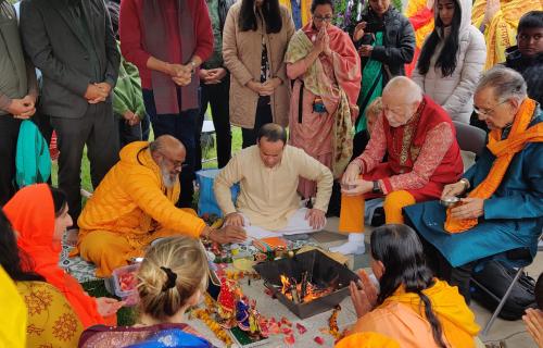 Mandir opening - pooja