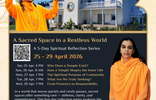 "A Sacred Space in a Restless World" with Sushree Diwakari Devi